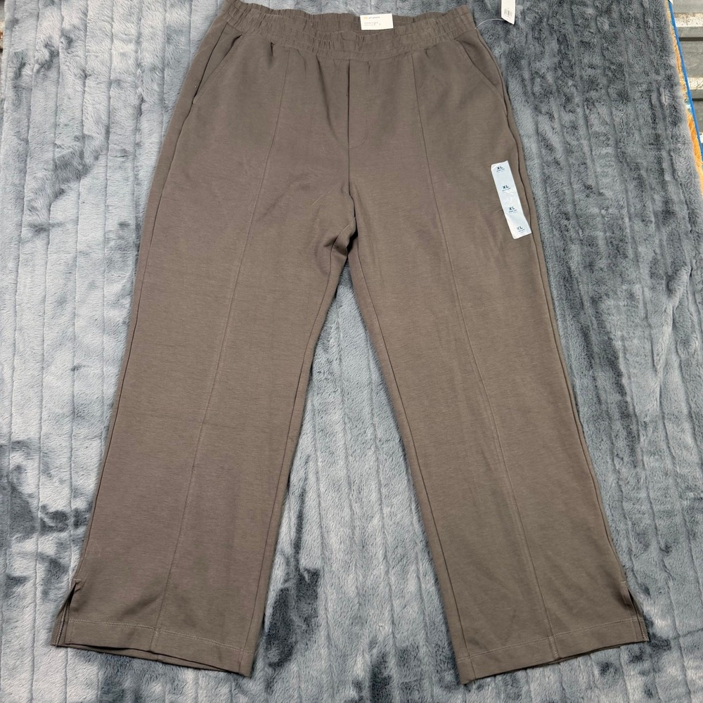 Old Navy Active Dynamic Fleece High Rise Wide Leg Pants Brown XL 723306-05-1